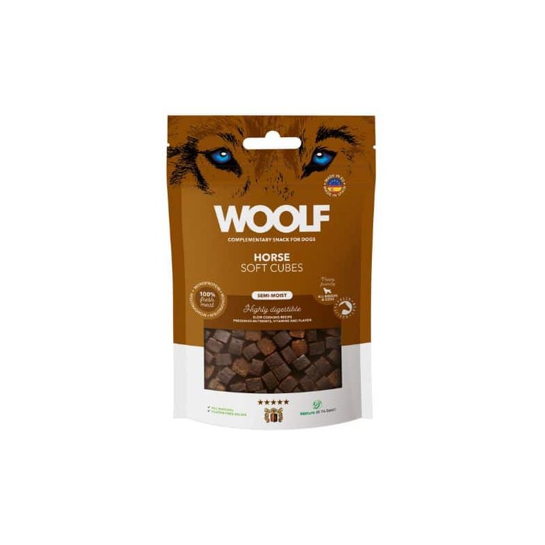 Woolf Hest i bl�de tern, 100g