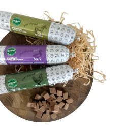 Premium Dog Sausage Salmon 400 g. (Tr�ningsp�lse)
