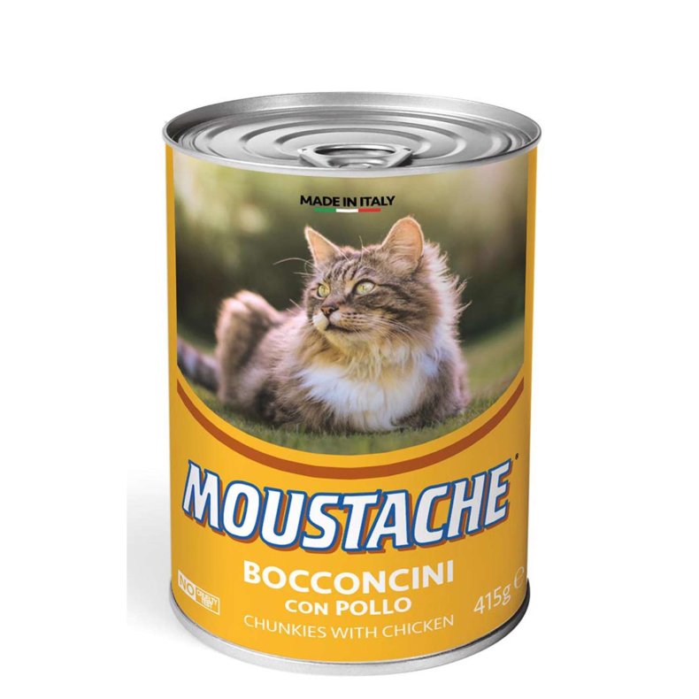 Moustache Dsemad til kat med kylling 415 g