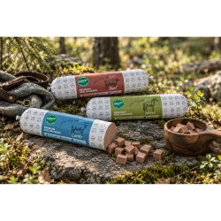 Premium Dog Sausage Salmon 400 g. (Tr�ningsp�lse)