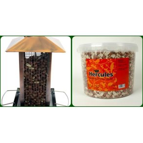 Foderdispenser Kobber  + 5 kg. N�dder