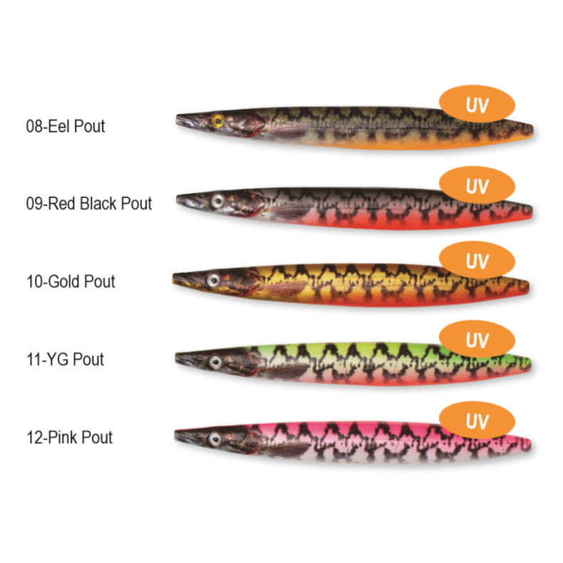 Savage Gear Line Thru Sandeel Eel Pout Collection 19gr.